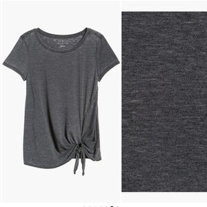 New Caslon Burnout Side Tie T-Shirt